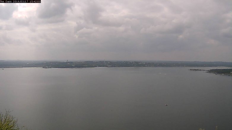 Lake Travis webcam, March 17, 2016 2:50 PM CT