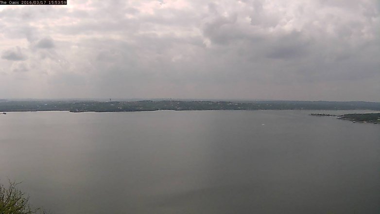 Lake Travis webcam, March 17, 2016 3:00 PM CT
