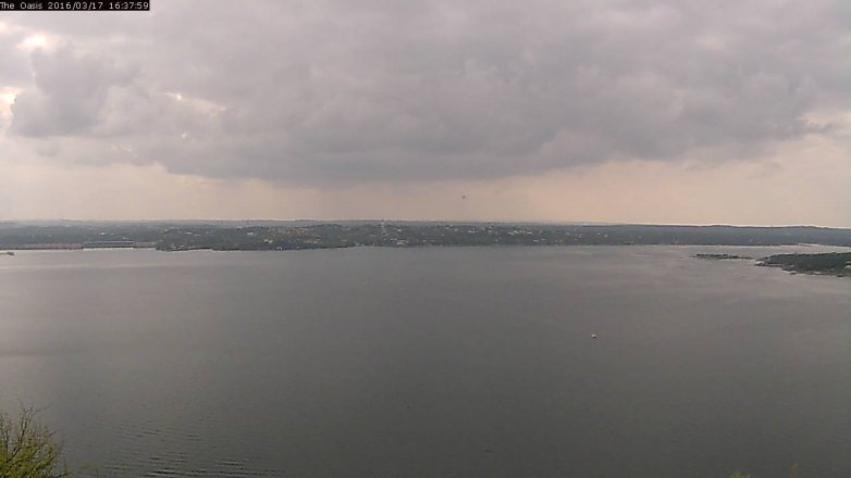 Lake Travis webcam, March 17, 2016 3:45 PM CT
