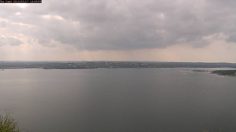 Lake Travis webcam, March 17, 2016 3:55 PM CT