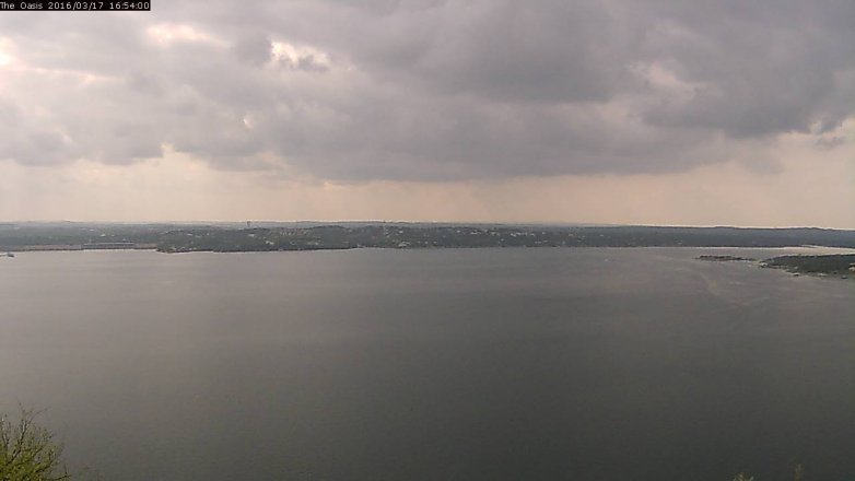 Lake Travis webcam, March 17, 2016 4:00 PM CT