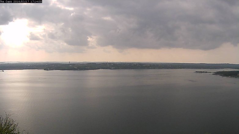 Lake Travis webcam, March 17, 2016 4:20 PM CT