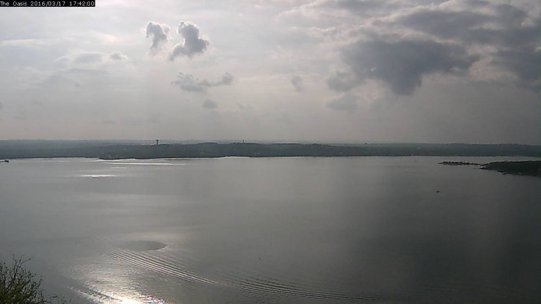 Lake Travis webcam, March 17, 2016 4:50 PM CT
