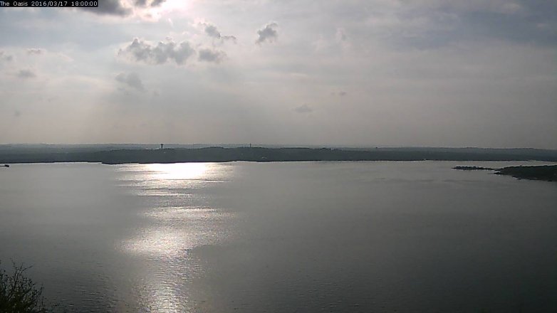 Lake Travis webcam, March 17, 2016 5:05 PM CT