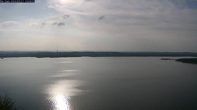 Lake Travis webcam, March 17, 2016 5:15 PM CT