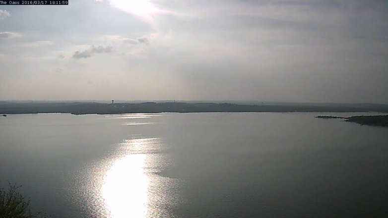 Lake Travis webcam, March 17, 2016 5:20 PM CT