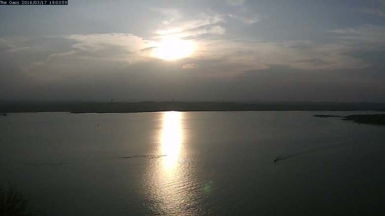 Lake Travis webcam, March 17, 2016 6:10 PM CT