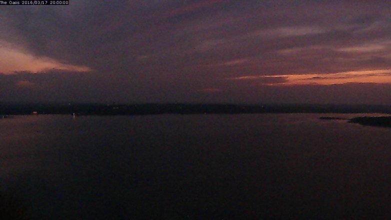 Lake Travis webcam, March 17, 2016 7:05 PM CT