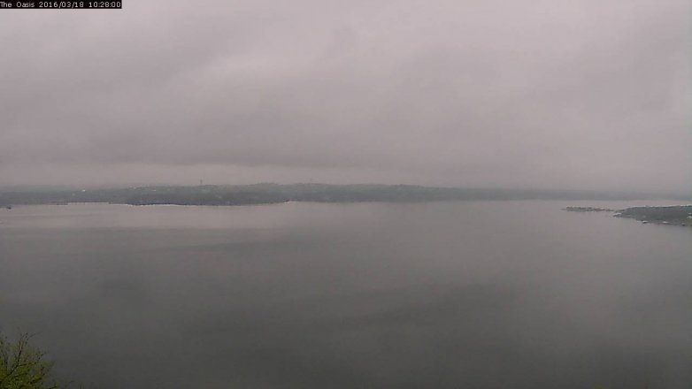 Lake Travis webcam, March 18, 2016 9:35 AM CT
