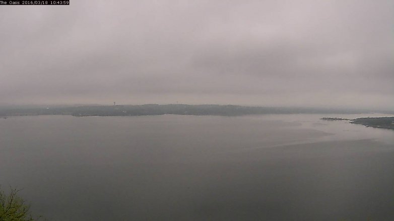 Lake Travis webcam, March 18, 2016 9:50 AM CT
