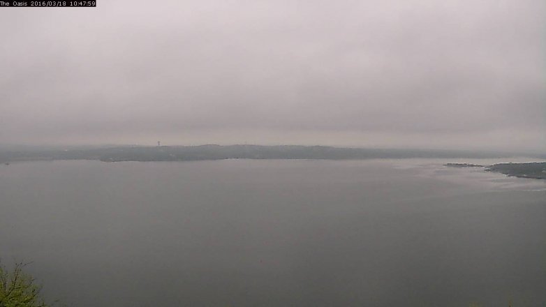 Lake Travis webcam, March 18, 2016 9:55 AM CT