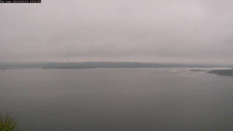 Lake Travis webcam, March 18, 2016 10:00 AM CT