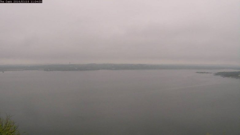 Lake Travis webcam, March 18, 2016 10:10 AM CT