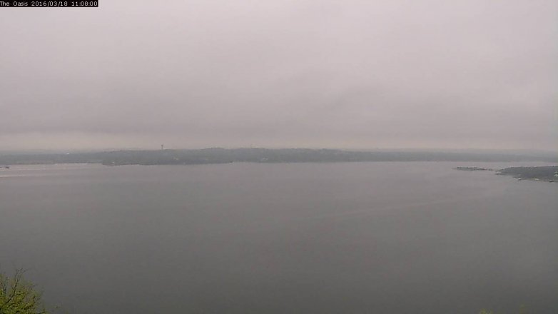 Lake Travis webcam, March 18, 2016 10:15 AM CT