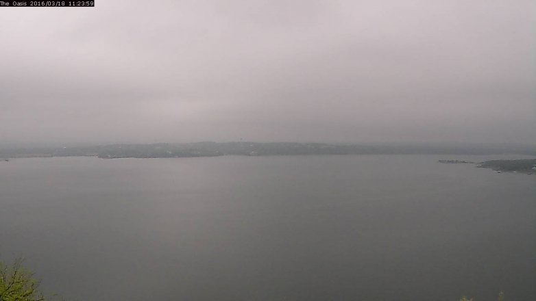 Lake Travis webcam, March 18, 2016 10:30 AM CT