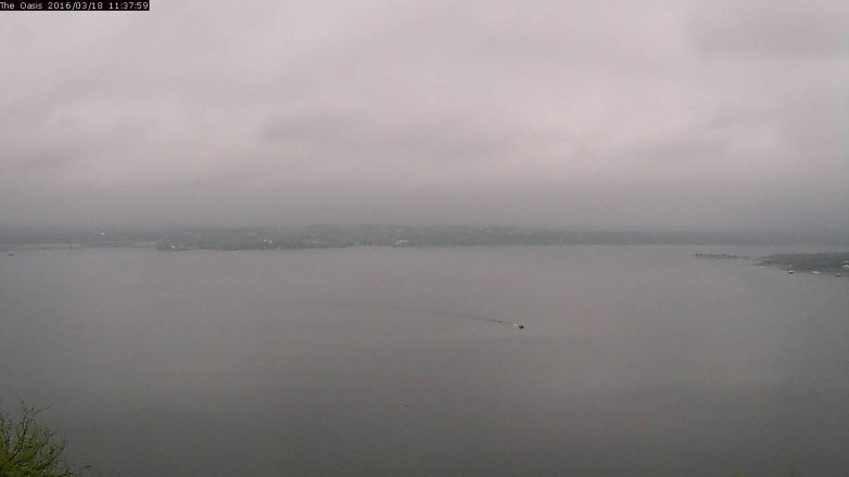 Lake Travis webcam, March 18, 2016 10:45 AM CT