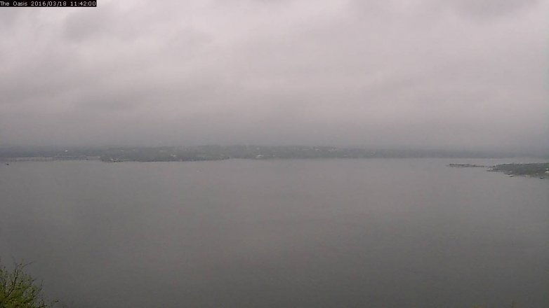 Lake Travis webcam, March 18, 2016 10:50 AM CT