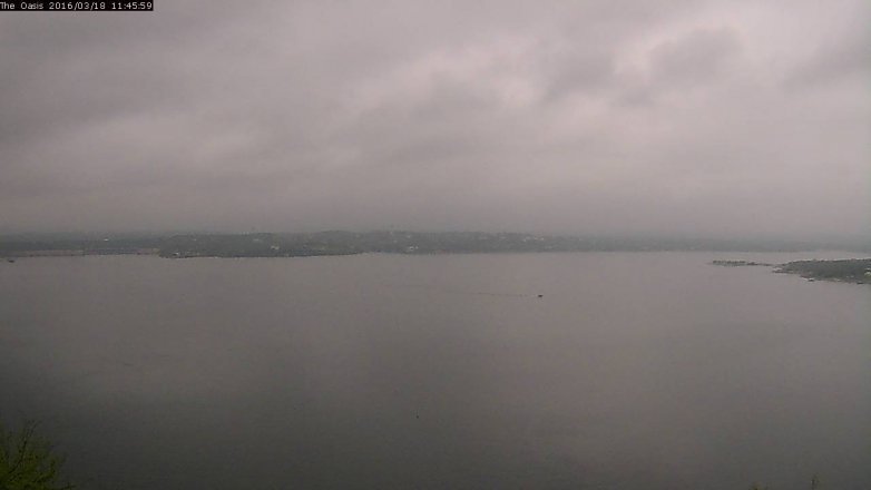 Lake Travis webcam, March 18, 2016 10:55 AM CT