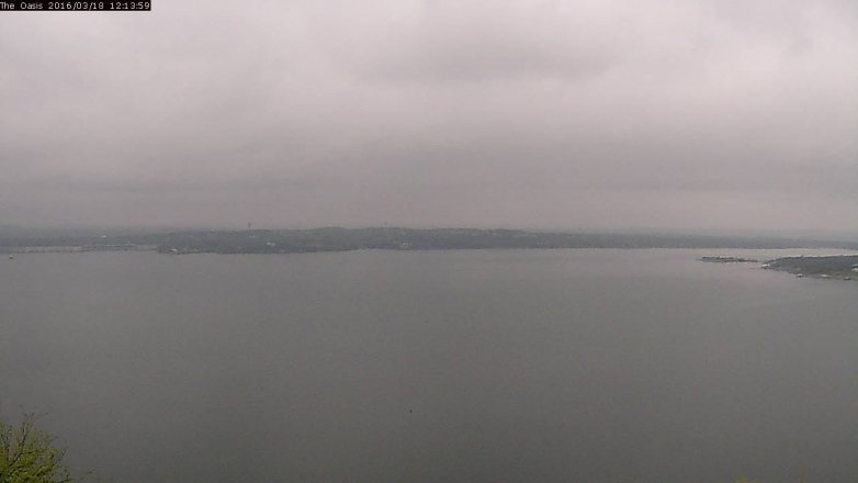 Lake Travis webcam, March 18, 2016 11:20 AM CT