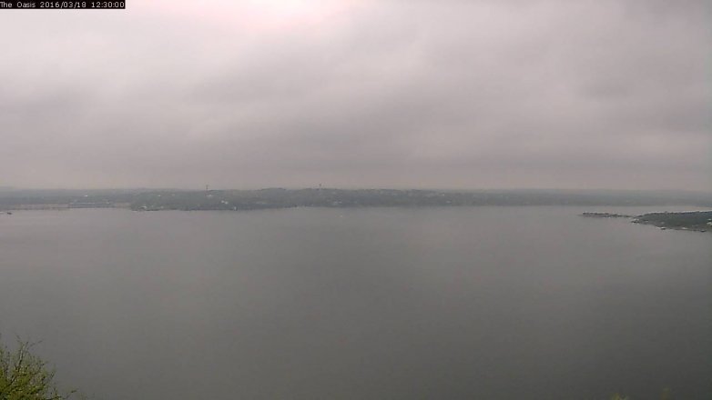 Lake Travis webcam, March 18, 2016 11:35 AM CT