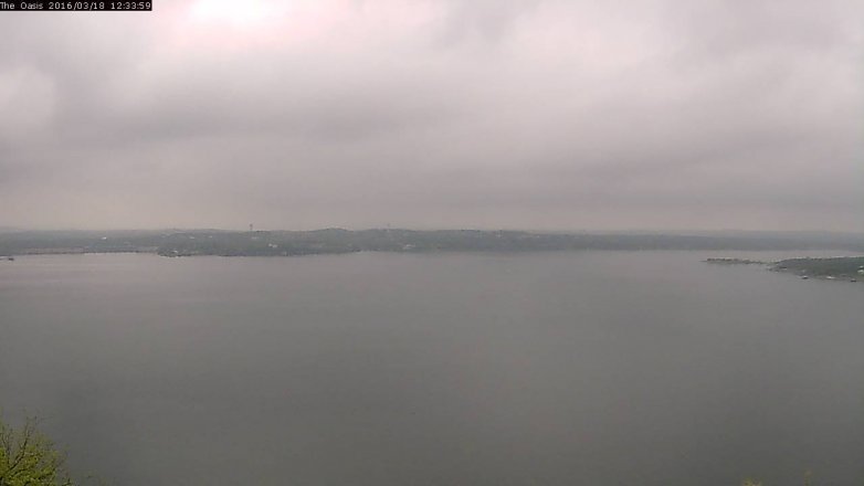 Lake Travis webcam, March 18, 2016 11:40 AM CT