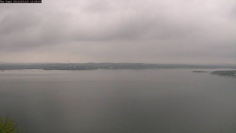 Lake Travis webcam, March 18, 2016 11:45 AM CT