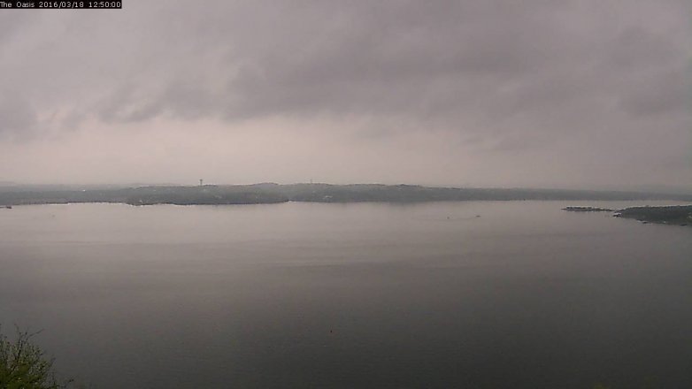 Lake Travis webcam, March 18, 2016 11:55 AM CT