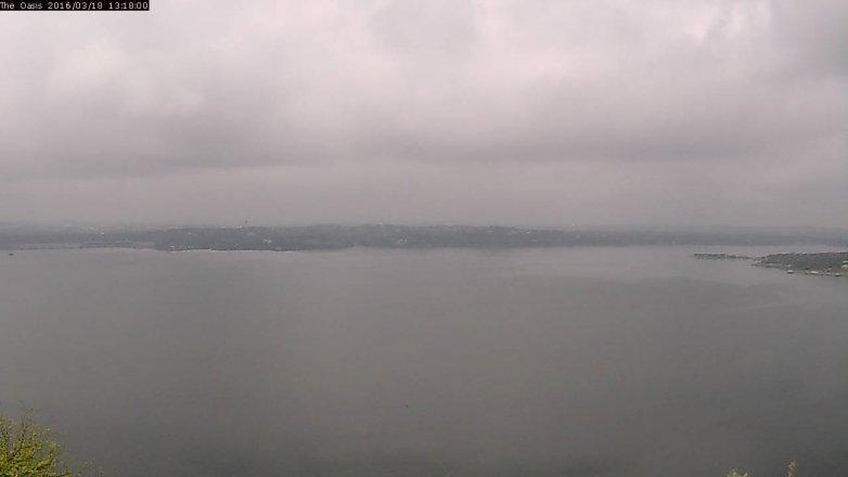 Lake Travis webcam, March 18, 2016 12:25 PM CT