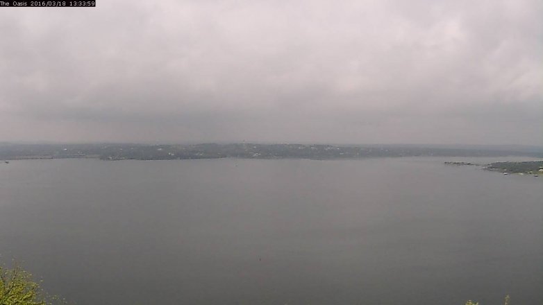 Lake Travis webcam, March 18, 2016 12:40 PM CT