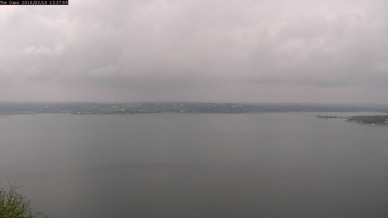 Lake Travis webcam, March 18, 2016 12:45 PM CT