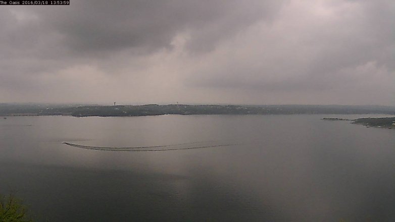 Lake Travis webcam, March 18, 2016 1:00 PM CT