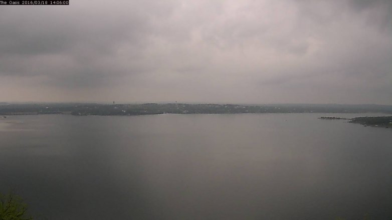 Lake Travis webcam, March 18, 2016 1:15 PM CT