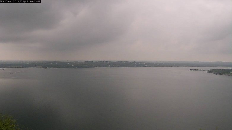 Lake Travis webcam, March 18, 2016 1:20 PM CT