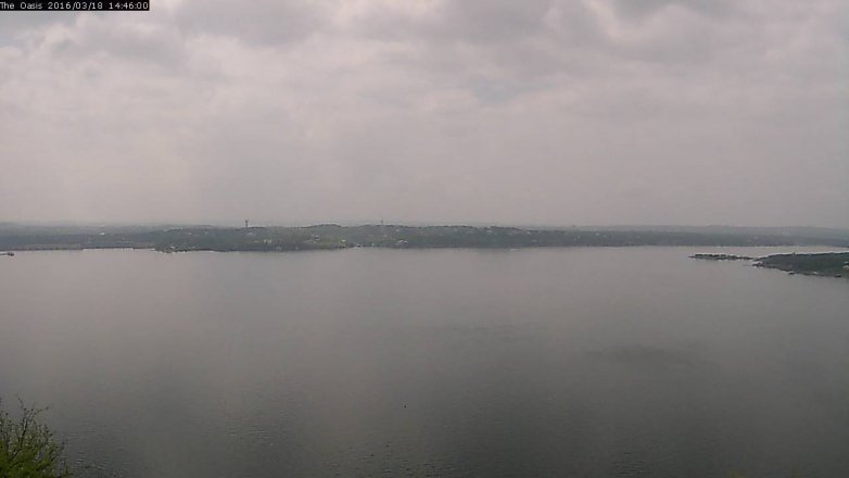 Lake Travis webcam, March 18, 2016 1:55 PM CT