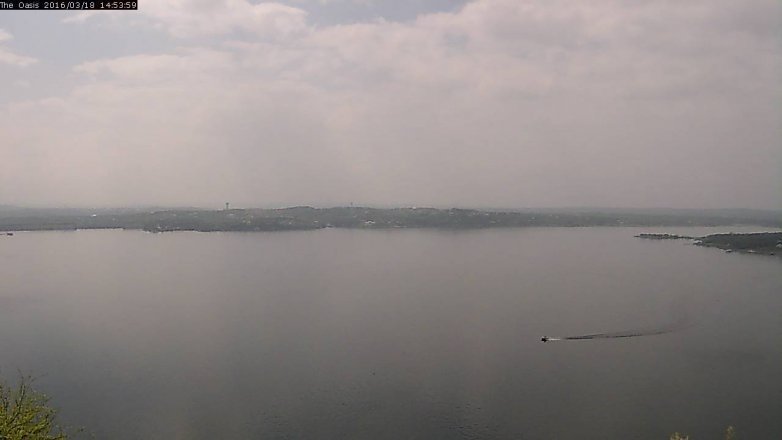 Lake Travis webcam, March 18, 2016 2:00 PM CT