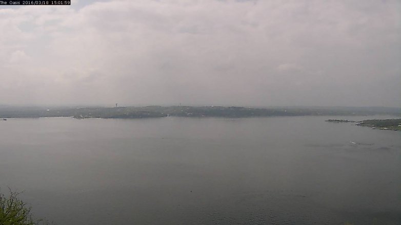 Lake Travis webcam, March 18, 2016 2:10 PM CT