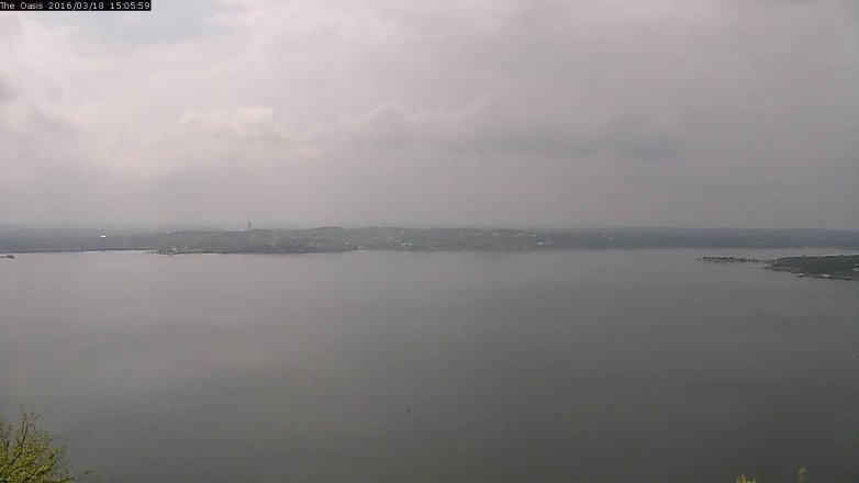 Lake Travis webcam, March 18, 2016 2:15 PM CT