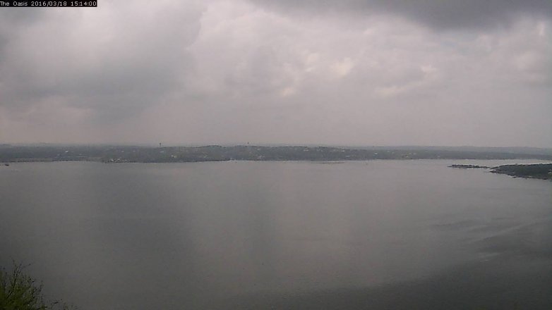 Lake Travis webcam, March 18, 2016 2:20 PM CT