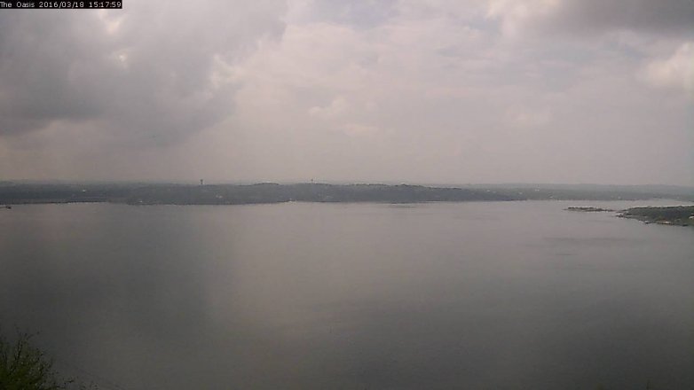 Lake Travis webcam, March 18, 2016 2:25 PM CT