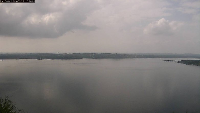 Lake Travis webcam, March 18, 2016 2:40 PM CT