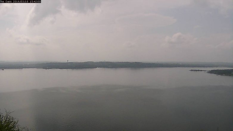 Lake Travis webcam, March 18, 2016 2:50 PM CT
