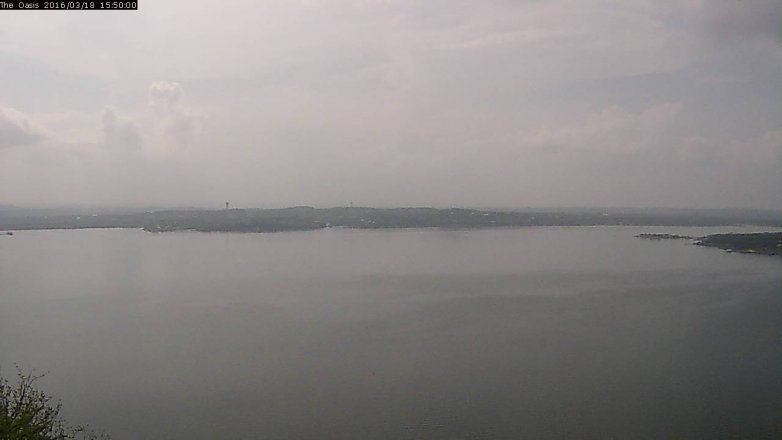 Lake Travis webcam, March 18, 2016 2:55 PM CT