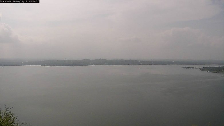 Lake Travis webcam, March 18, 2016 3:00 PM CT