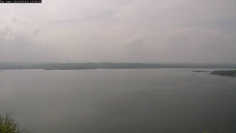 Lake Travis webcam, March 18, 2016 3:05 PM CT