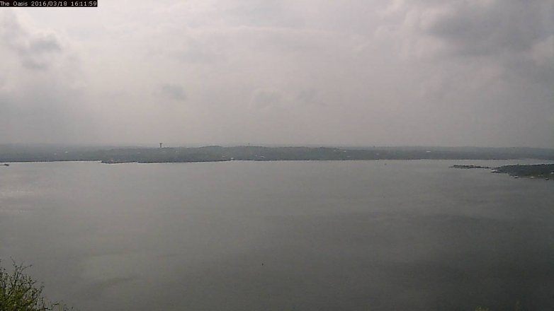 Lake Travis webcam, March 18, 2016 3:20 PM CT