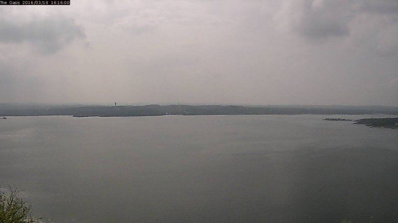 Lake Travis webcam, March 18, 2016 3:25 PM CT