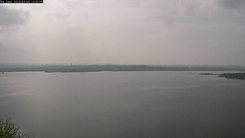 Lake Travis webcam, March 18, 2016 3:30 PM CT