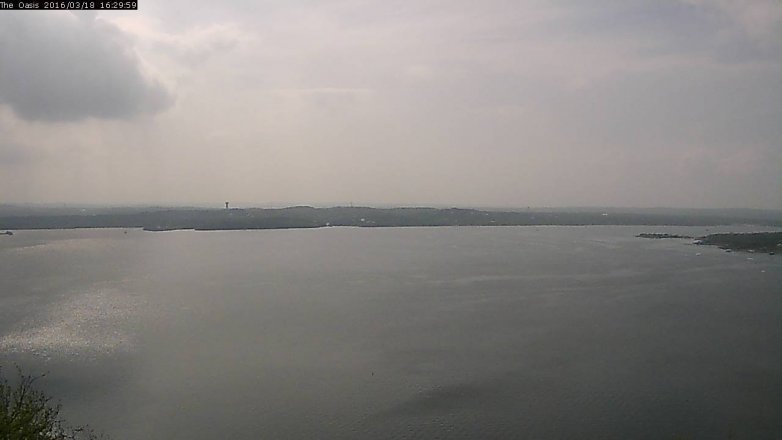 Lake Travis webcam, March 18, 2016 3:40 PM CT