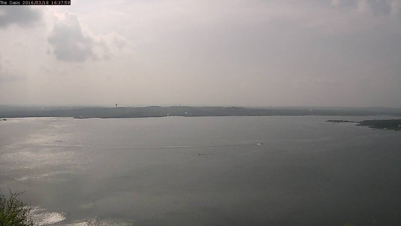 Lake Travis webcam, March 18, 2016 3:45 PM CT