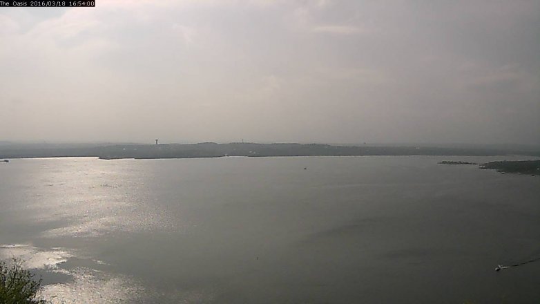 Lake Travis webcam, March 18, 2016 4:00 PM CT